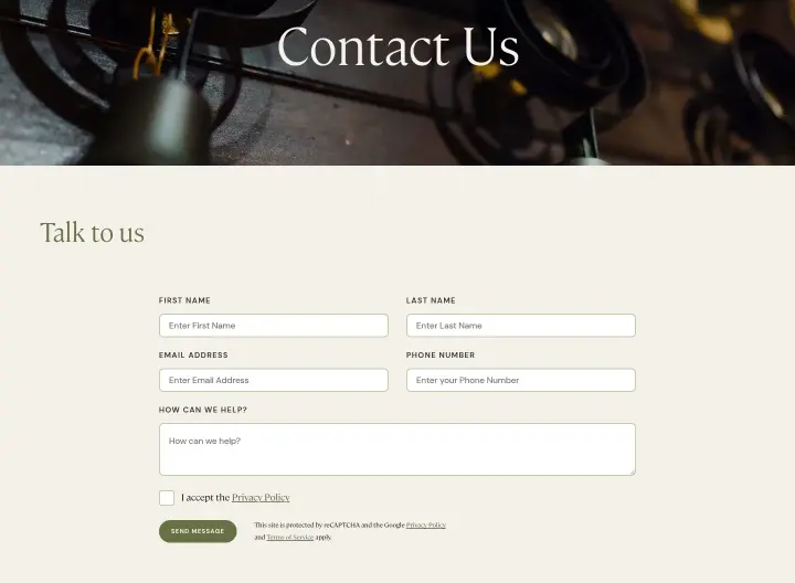 Contact Us on Elmore Court