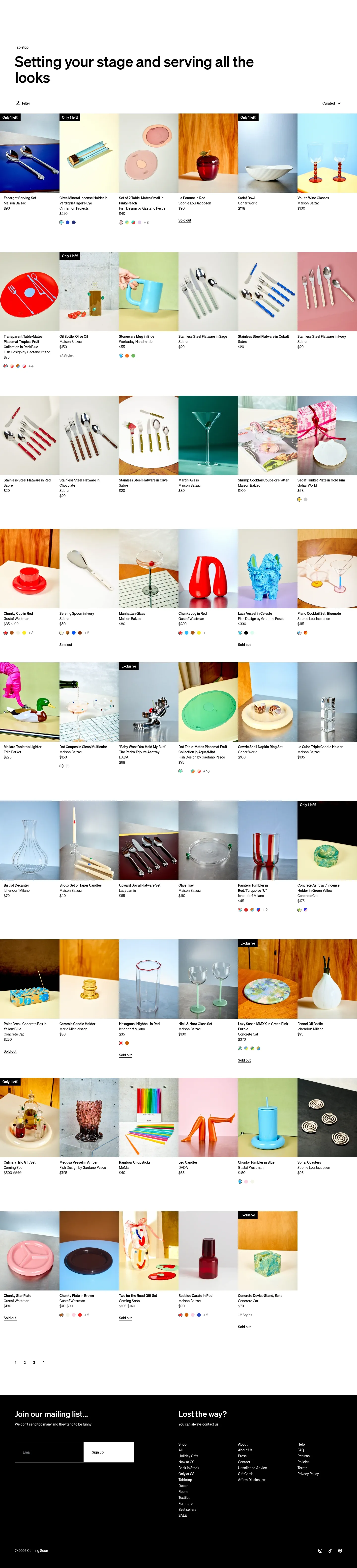Screenshot of Coming Soon at desktop width