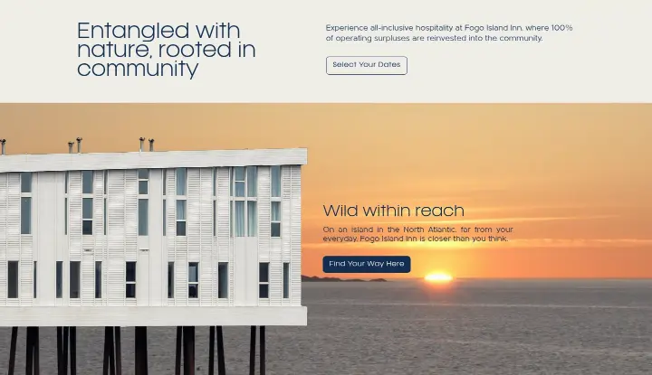 Entangled with nature, rooted in community on Fogo Island Inn