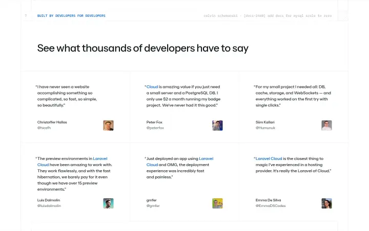 See what thousands of developers have to say on Laravel
