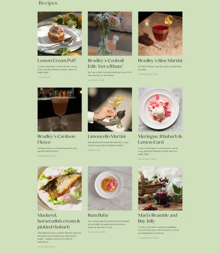 Recipes on Thyme