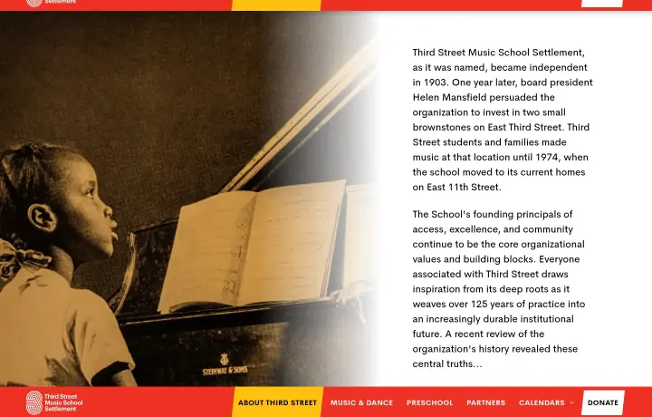 Content on Third Street Music School Settlement