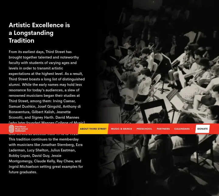 Artistic Excellence is a Longstanding Tradition on Third Street Music School Settlement