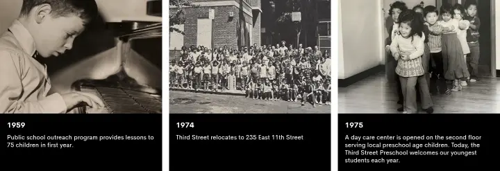 1959 on Third Street Music School Settlement