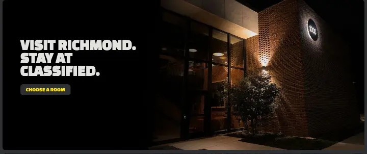 Visit Richmond. Stay at Classified on Classified Moto