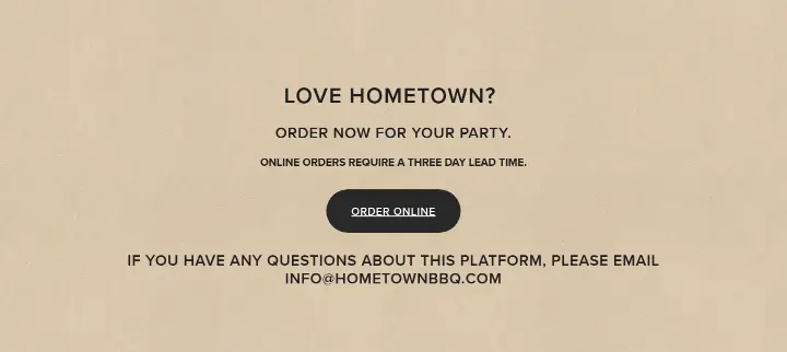 Love Hometown? on Hometown Bar-B-Que