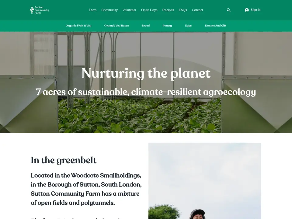 Sutton Community Farm — About
