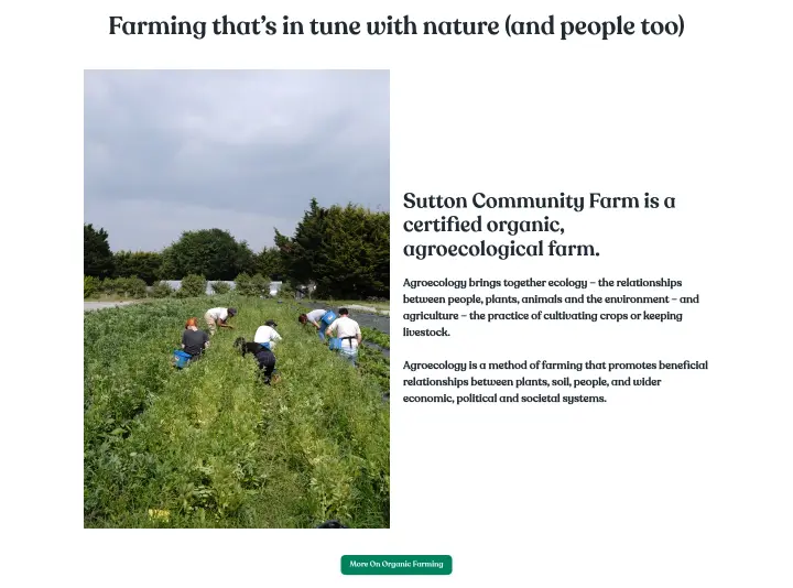 Logos on Sutton Community Farm