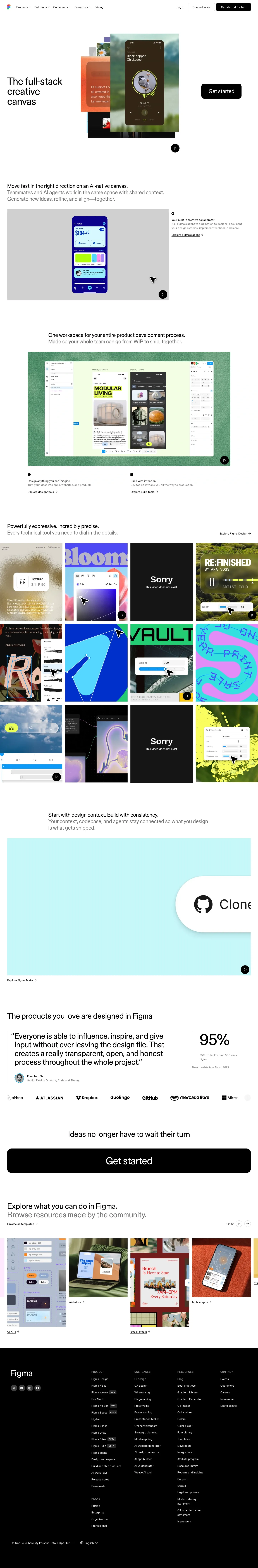 Screenshot of Figma at desktop width