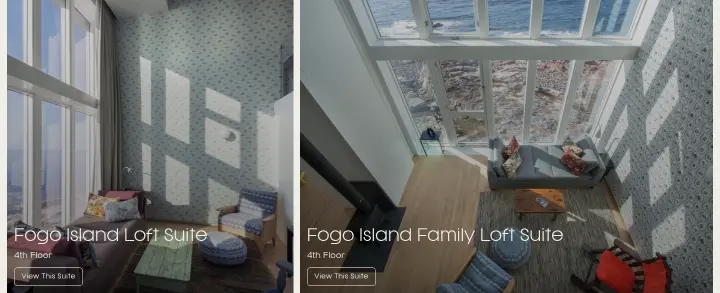 Fogo Island Family Loft Suite on Fogo Island Inn