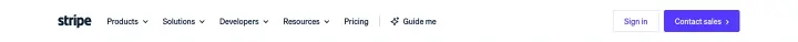 Navigation on Stripe