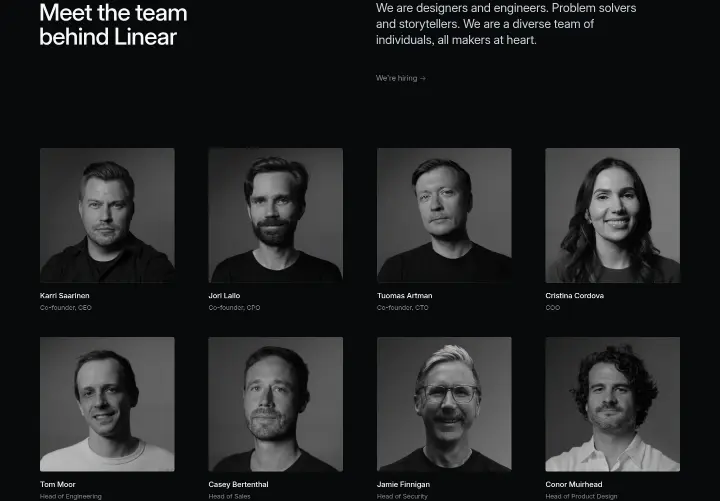 Meet the team behind Linear on Linear