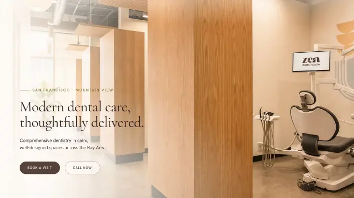 Modern dental care, thoughtfully delivered on Zen Dental Studio