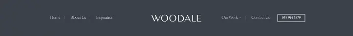 Navigation on Woodale Designs