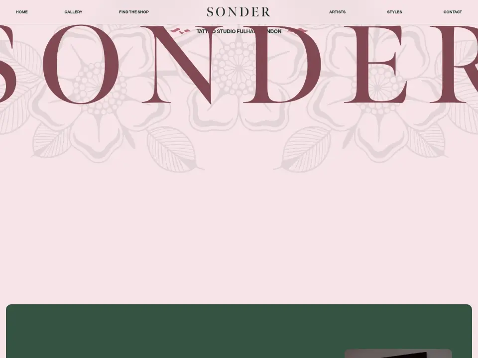 Sonder Tattoo — Home