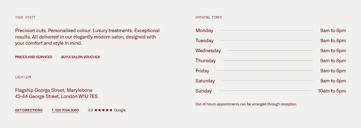 Map & hours on Gielly Green