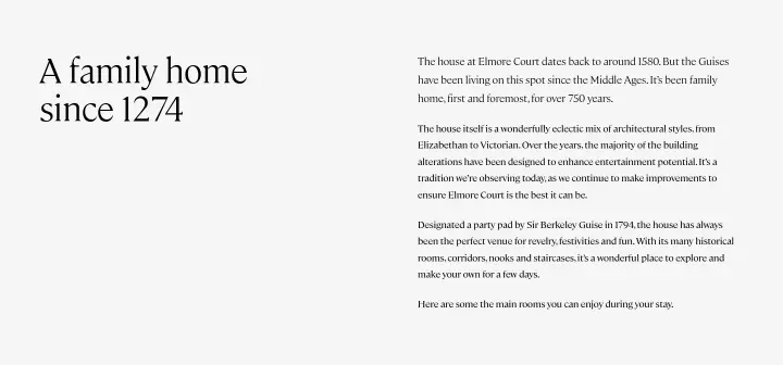 A family home since 1274 on Elmore Court