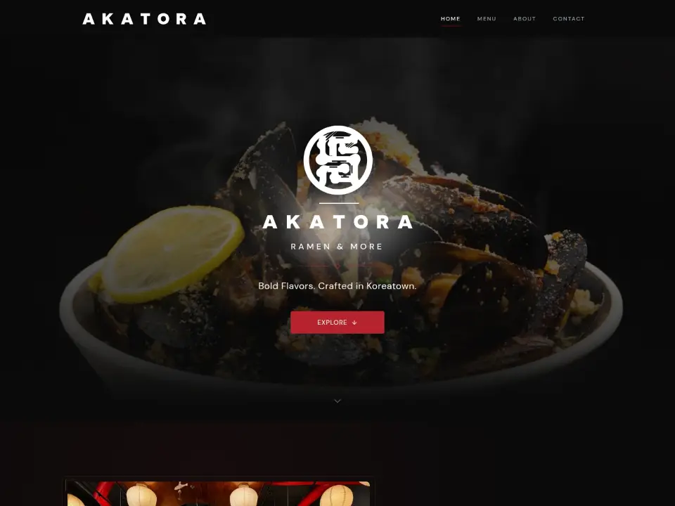 Akatora Ramen & More — Home