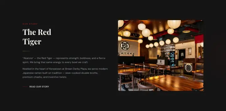 The Red Tiger on Akatora Ramen & More