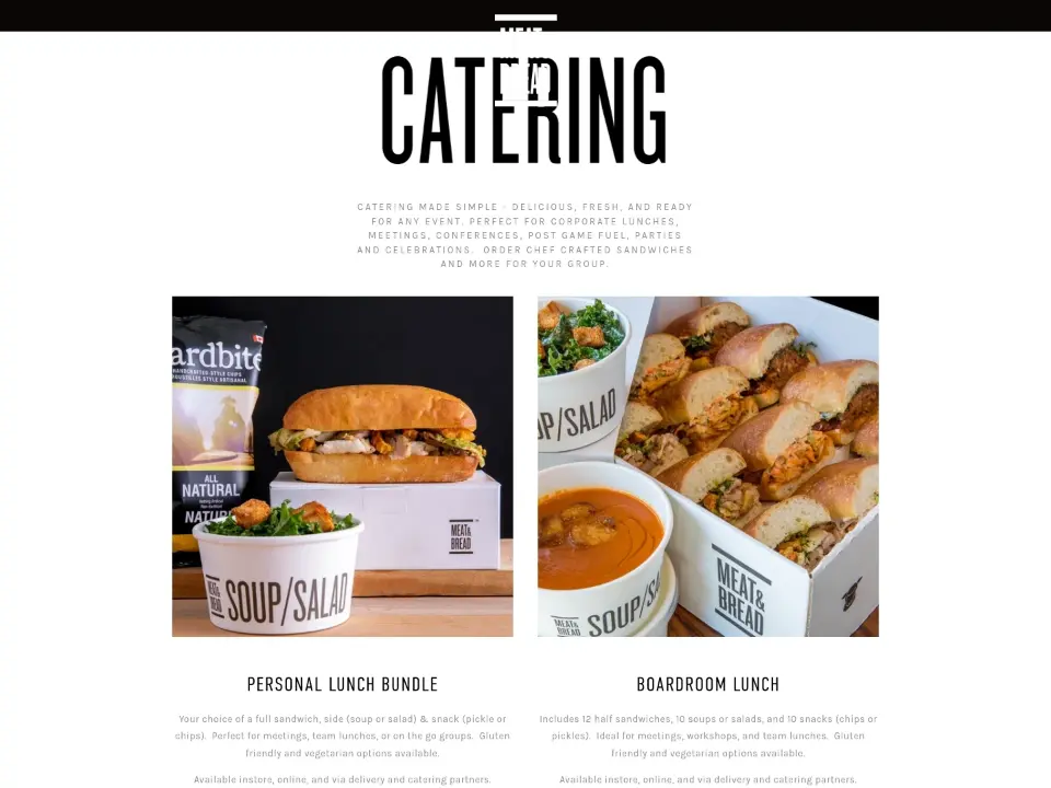 Meat & Bread — Services