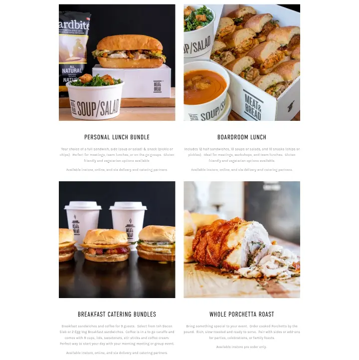 personal LUNCH BUNDLE on Meat & Bread