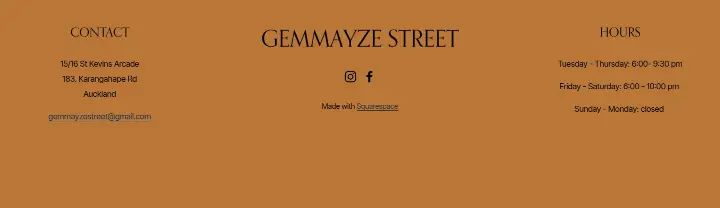 Footer on Gemmayze Street