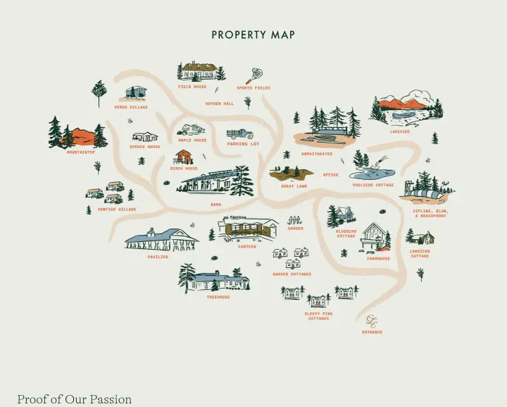 Property Map on Cedar Lakes Estate