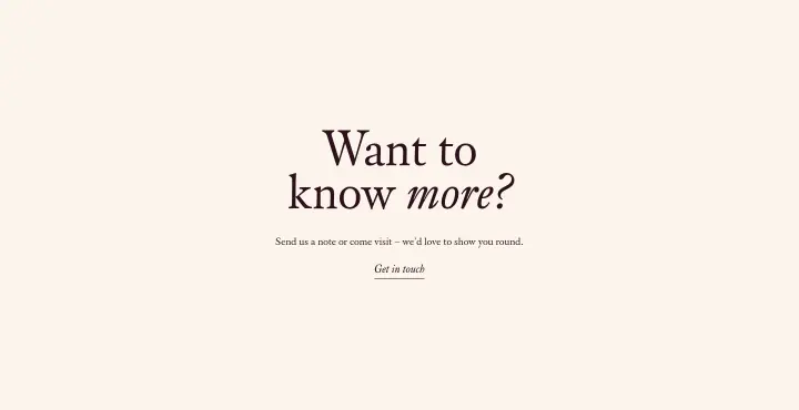 Want to know more? on Kin House