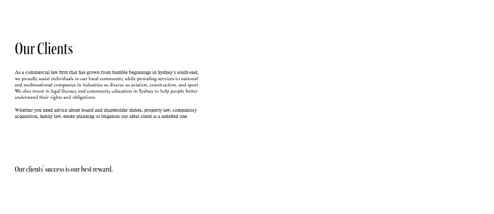 Our Clients on Pryor Tzannes & Wallis