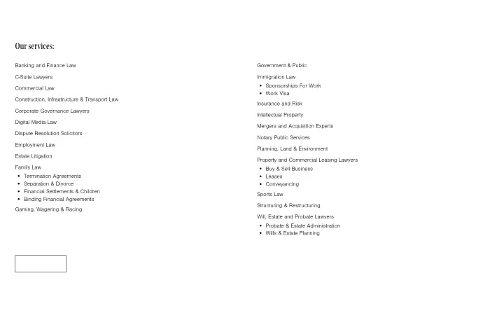 Our services on Pryor Tzannes & Wallis