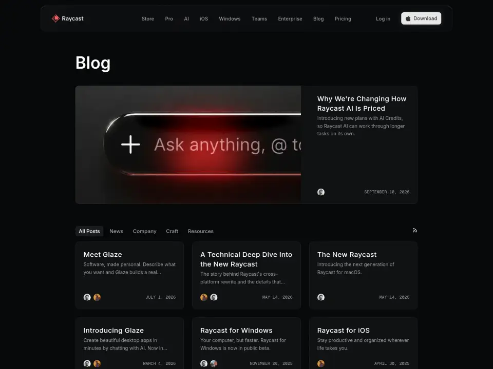 Raycast — Blog