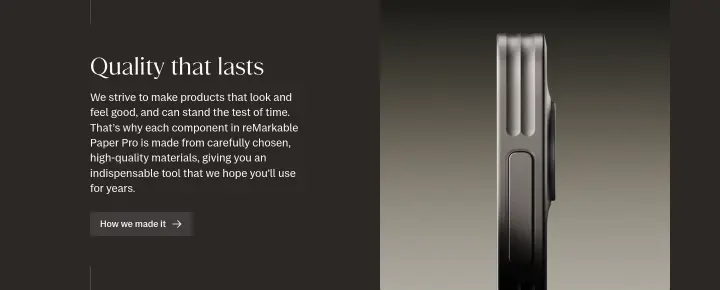 Quality that lasts on reMarkable