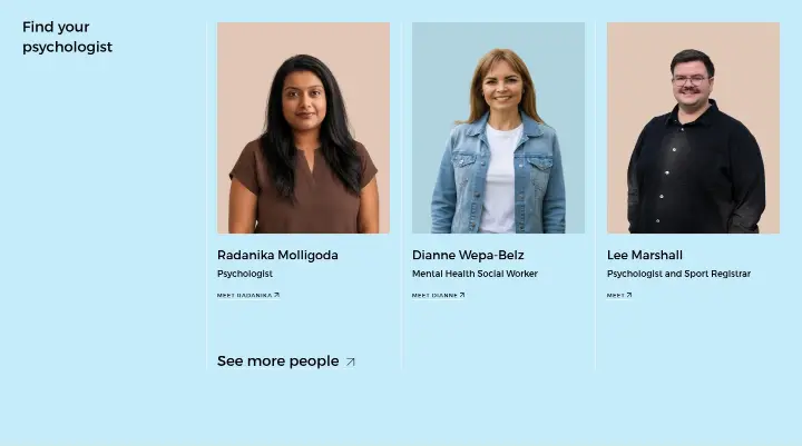 Find your psychologist on The Mind Room