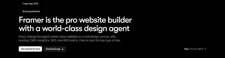 Hero on Framer