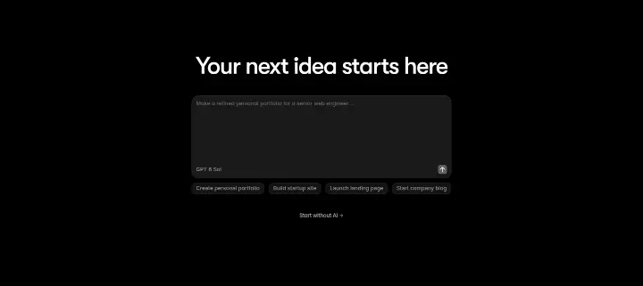 Your next idea starts here on Framer