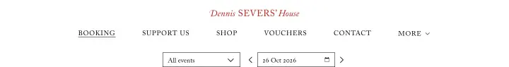 Navigation on Dennis Severs' House