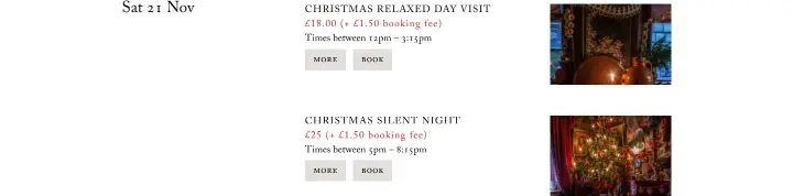Sat 21 Nov on Dennis Severs' House