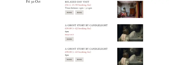 Fri 30 Oct on Dennis Severs' House