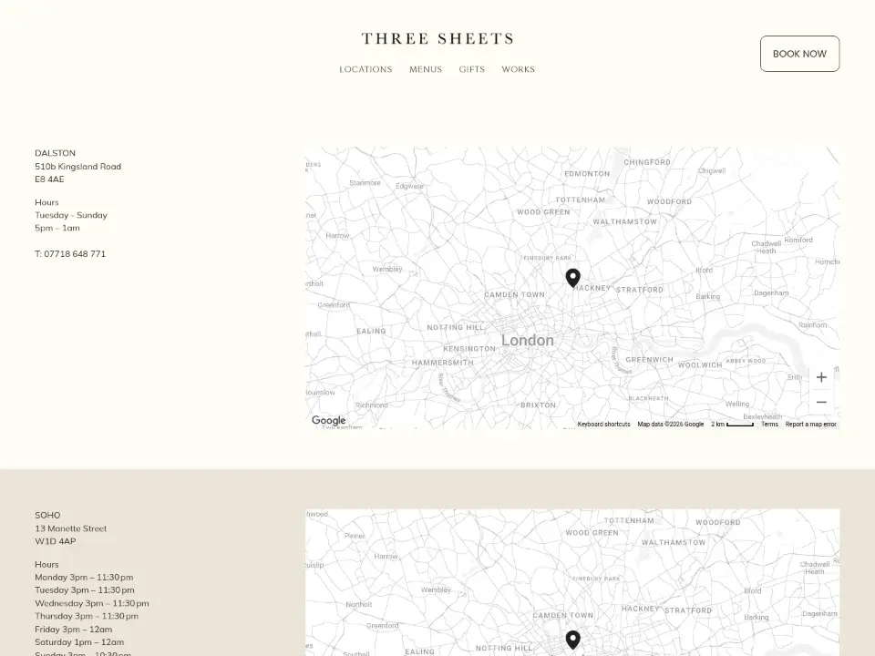 Three Sheets — Contact