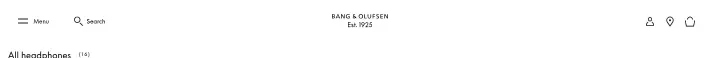 Navigation on Bang & Olufsen