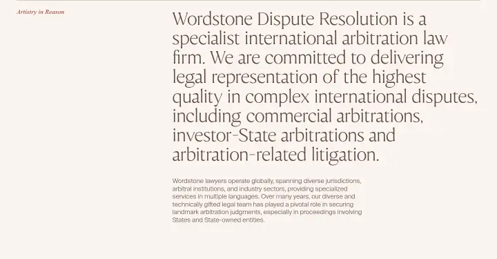 Artistry in Reason on Wordstone Dispute Resolution