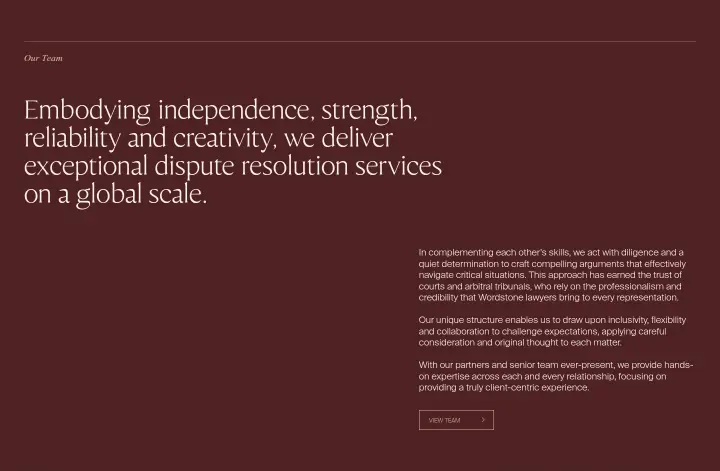 Services on Wordstone Dispute Resolution
