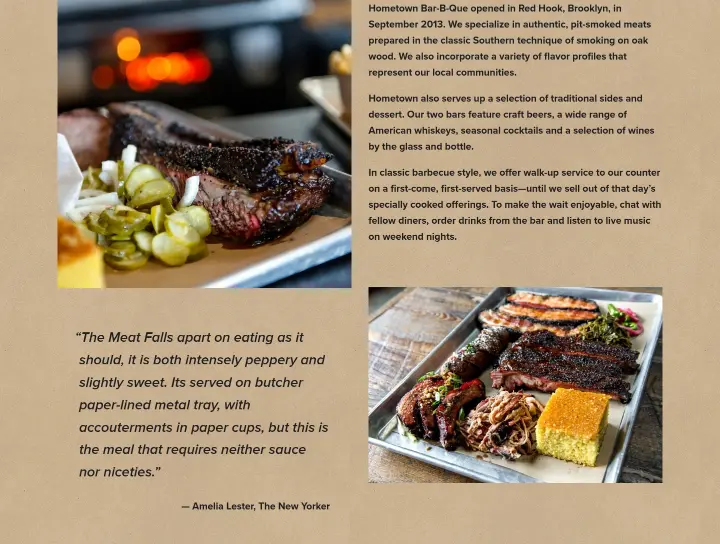 Testimonials on Hometown Bar-B-Que