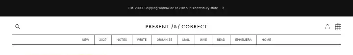 Navigation on Present & Correct