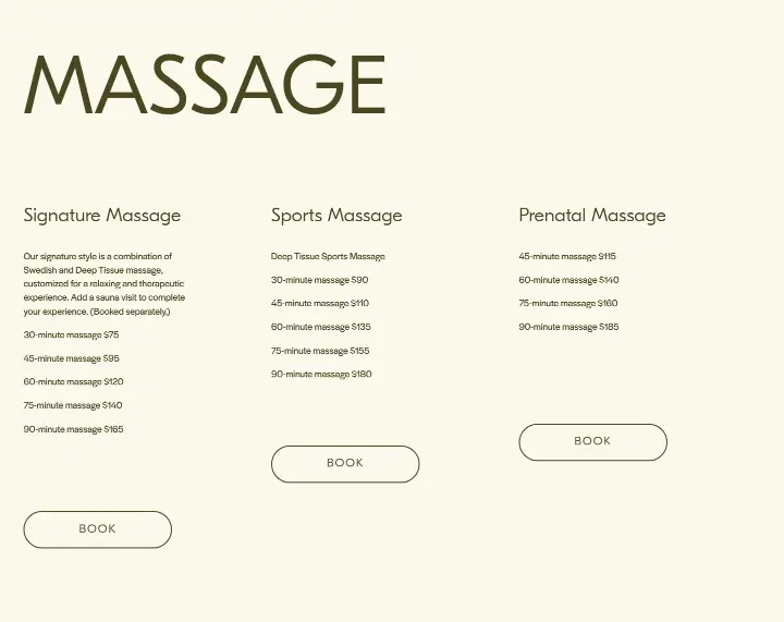 Massage on Löyly