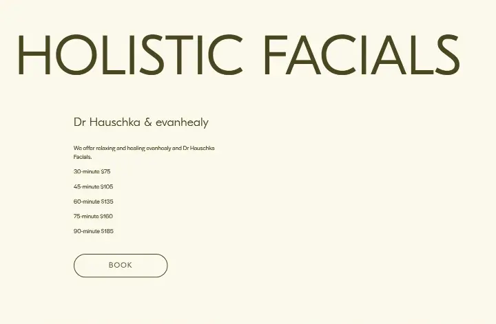 Holistic Facials on Löyly