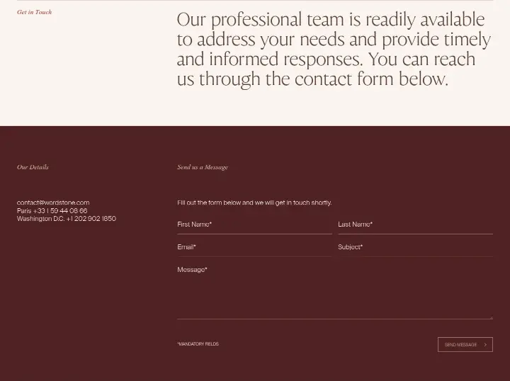 Contact on Wordstone Dispute Resolution