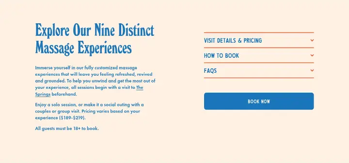 Explore Our Nine Distinct Massage Experiences on Knot Springs