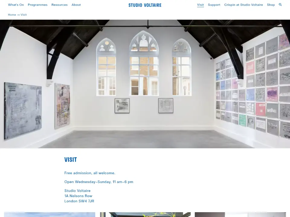 Studio Voltaire — Contact