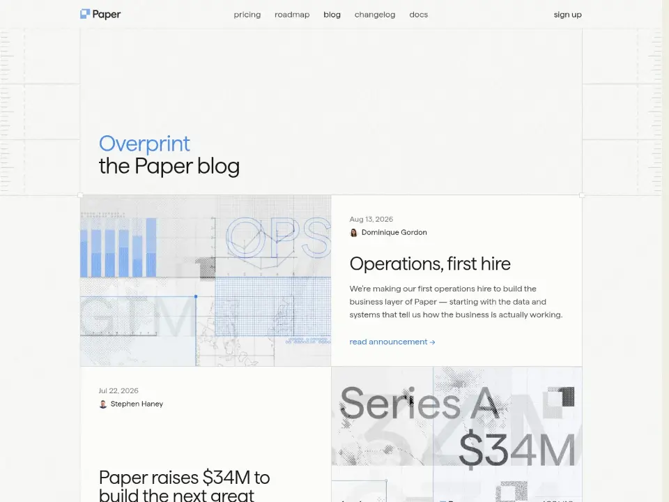 Paper — Blog
